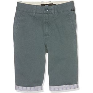 Vans Jongens Authentic bedrukte manchet shorts, grijs (Dark Slate-frost Grey Stripe L0a), 158 cm (Fabrikant maat:27)