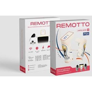 Remotto WorlDCUP Acculader voor draadloze PS4-controller, 12 uur batterijduur, draagbare accu, gemakkelijk te transporteren, draadloos, games bij het opladen - lange levensduur
