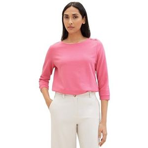TOM TAILOR T-shirt voor dames, 15799 - Carmine Pink, M