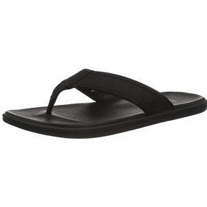 UGG Seaside Flip Leather Sandalen voor heren, zwart, 45 EU