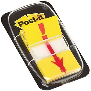 Post-it 680-33 plakstrips index symbool uitroepteken (25,4 x 43,2 mm) 50 strepen geel