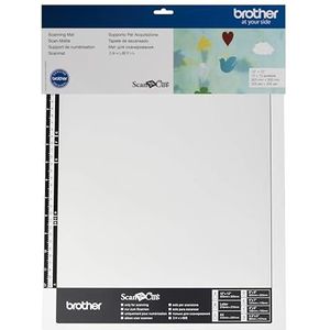 Brother ScanNCut Mat CAMATS12, 12"" x 12"" Scanning Mat, Non-Tack to Convert Materials into Custom Designs (Packaging May Vary)