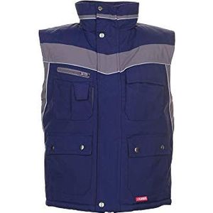 Planam Winter vest ""Plaline"" maat XXXL in marine/zink, meerkleurig, 2582064