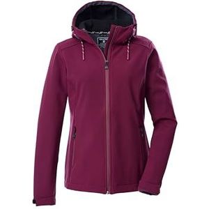 killtec dames Softshell jas met capuchon KOW 8 WMN SFTSHLL JCKT, dunkelrose, 36, 43300-000