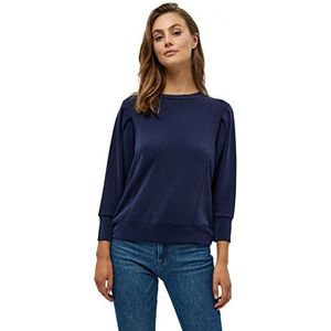 Peppercorn Laila Zweet met 3/4 mouwen | Blauwe sweatshirts voor dames VK | Lente trui voor dames | Maat XS
