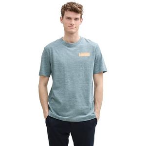 TOM TAILOR T-shirt voor heren, 35195 - Mint Grey Navy Injected, XXL