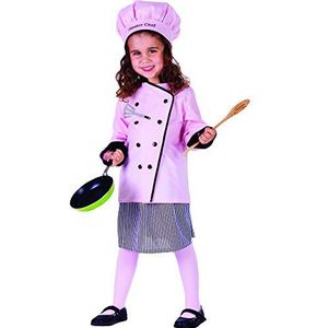 Dress Up America klein mooi chef-kok kostuum voor meisjes (4-6 jaar (taille: 71-76, hoogte: 99-114 cm))
