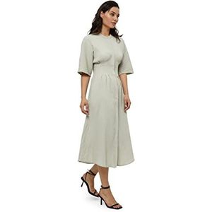 Peppercorn Mimmi Midi-jurk | Beige jurken voor dames VK | Lente damesjurken | Maat XS