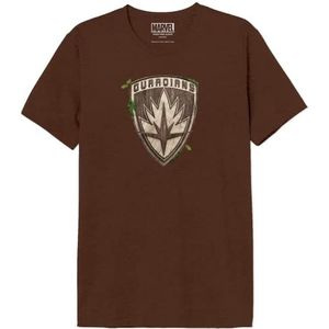 Marvel T-shirt heren, Bruin Melange, S