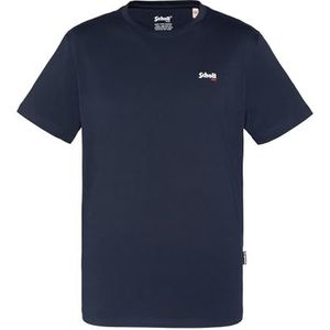 Schott NYC Tscasual T-shirt voor heren, Blauw, S