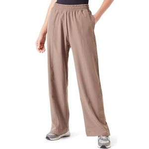 Champion Legacy American Summer W - Waterafstotende Jacquard Twill Straight Hem trainingsbroek, moddergrijs, XL dames SS24, modder grijs, XL