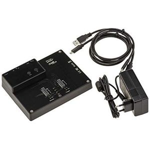 KALEA-INFORMATIQUE USB-dockingstation voor 2 SSD M2 NGFF NVMe met USB3.2 Gen2 10GB koppeling. Digitaal dock, met CLONAGE-functie en externe voeding