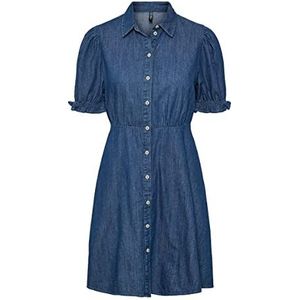 PCHOPE SS Shirt Dress BC, blauw (medium blue denim), M