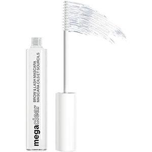 Wet n Wild Mega Clear Mascara, Transparente Mascara voor Wimpers en Wenkbrauwen, Hydraterende Formule met Vitamine E en Soja-Eiwit, Natuurlijk en Voedend Effect, Clear Tint