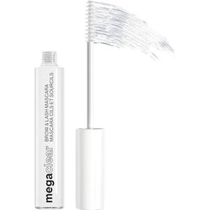 Wet n Wild Mega Clear Mascara, Transparente Mascara voor Wimpers en Wenkbrauwen, Hydraterende Formule met Vitamine E en Soja-Eiwit, Natuurlijk en Voedend Effect, Clear Tint
