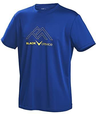 BLACK CREVICE - Sportshirt - Zwart - Bird-Eyelet-Mesh - Ademend