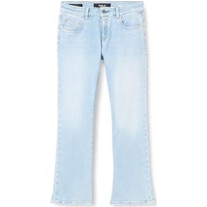 Replay Faaby Flare Slim fit jeans voor dames, 010, lichtblauw, 24W x 26L