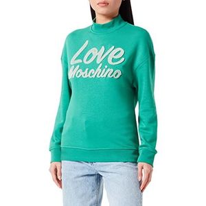Love Moschino Sweatshirt voor dames, groen, 38