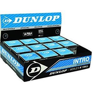 Dunlop Sport Intro Beginner Squash Bal, 12-Ball Box