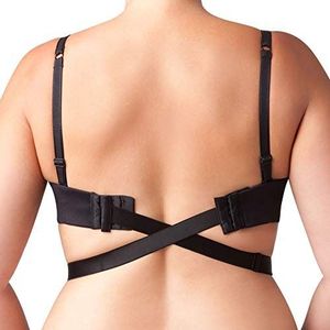 Maidenform Wide Low Back BH-bandjes voor dames, Zwart, One Size