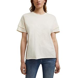 ESPRIT T-shirt met dubbele mouwen, organisch katoen, off-white, XXS