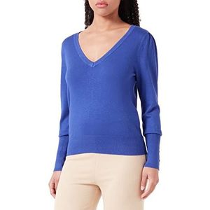 Morgan MGRISA dames pullover lange mouwen met V-hals violet TS, Iris, S