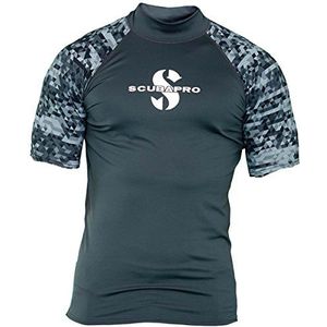 SCUBAPRO Graphite Rash Guard korte mouwen heren slim fit UV-shirt Collection 2017