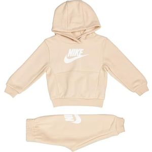 Nike -Overall, bestaande uit sweatjack en broek, sweatshirt met capuchon, sweatshirt met kangoeroezakken, sweatshirt met geborduurd logo, broek met verstelbare taille met trekkoord, broek met