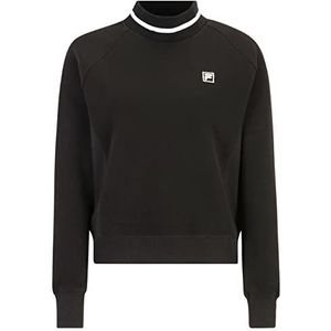 FILA Bialystok Crew Sweatshirt voor dames, zwart, XL