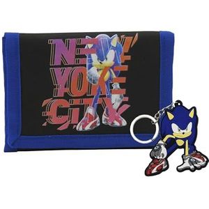 CYP BRANDS Set portemonnee + sleutelhanger Sonic The Hedgehog, volwassenen, uniseks, meerkleurig (meerkleurig), eenheidsmaat