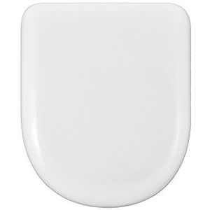 WC-bril compatibel | D-U-vorm | wc-bril | verstelbare en afneembare roestvrijstalen scharnier | eenvoudige installatie en reiniging | zeer robuust | 43 x 36 x 5 cm (wit)