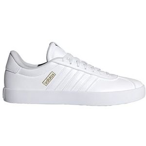 adidas Heren VL Court 3.0 Sneakers, Cloud White/Cloud White/Gold Metallic, 44 2/3 EU