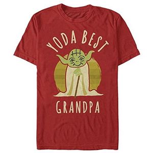 Star Wars: Classic - Best Grandpa Yoda Says Unisex Crew neck T-Shirt Red S