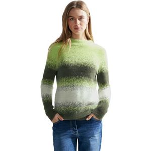 Cecil Gebreide damestrui, gestreept, Dynamic Kaki, L