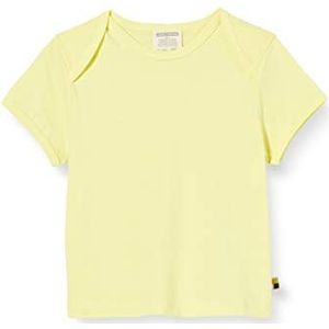 loud + proud Single Jersey Organic Cotton T-shirt voor meisjes, geel (Lemon Lea), 74/80 cm