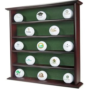 JEF WORLD OF GOLF Gifts & Gallery mahonie golfbal display display voor heren, één maat