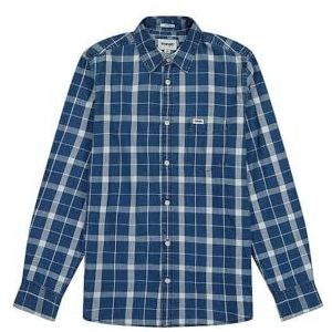 Wrangler 1 x shirt voor heren, blue indigo, XXL