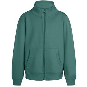 Mukua SZ270K Cooper Kids Sweatshirt voor kinderen, met ritssluiting, blauwgroen, maat 7/8, Blauwgroen, 7-8 años