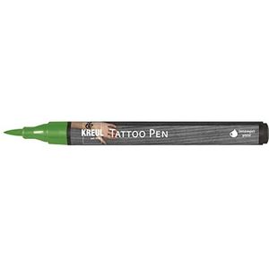KREUL 62103 - Tattoo Pen groen, lijndikte 0,5-3 mm, cosmetische inkt op waterbasis, blijft tot 5 dagen zitten, dermatologisch getest, veganistisch, parabeenvrij