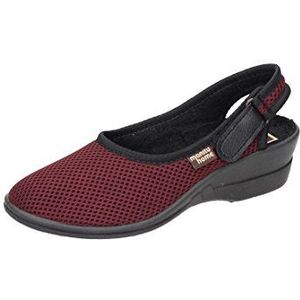Manitu Dames Home Pantoffels, rood, 42 EU