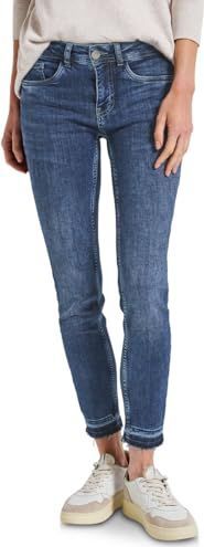 Street One - York - Jeans - Blauw - Slim Legs - Glitterdetails