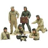 1:35 Tamiya 35347 U.S. Tank Crew set - European Theater - 6 Figuren Plastic Modelbouwpakket