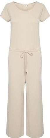 Part Two - Jumpsuit - Beige - Korte Mouwen - Smalle Tailleband