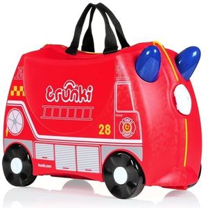 Trunki Reiskoffer & Handbagage Kinderen Frank De Brandweerwagen (Rood)