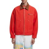 Desigual - Jas - Multicolor - Met Contrasterende Kraag - Voorzak met Rits