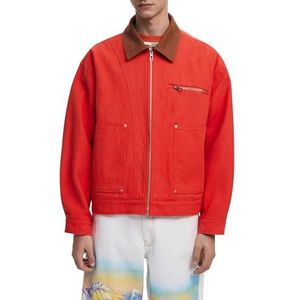 Desigual - Jas - Multicolor - Met Contrasterende Kraag - Voorzak met Rits