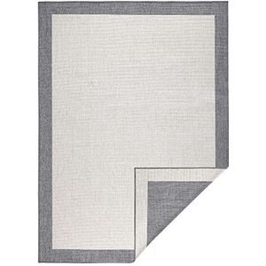 Northrugs Binnen & Outdoor omkeerbaar tapijt Panama grijs crème, 120x170 cm