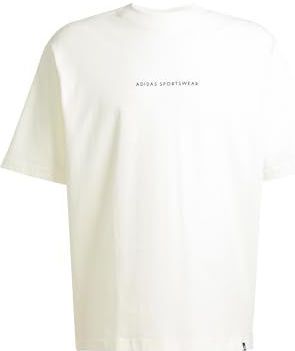 adidas Heren CODES DOODLE CAMP GRAPHIC T-SHIRT, off white, L