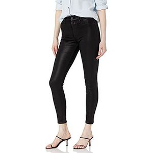 HUDSON Women's Barbara High Rise Super Skinny Ankle Jean, Noir Coated, 26