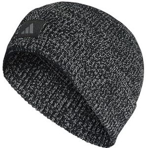 adidas Uniseks-Volwassen COLD.RDY Reflective Running Beanie, Black/Reflective Silver, L